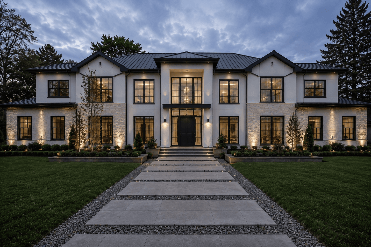 Finished full house remodel exterior with modern Pacific Northwest curb appeal